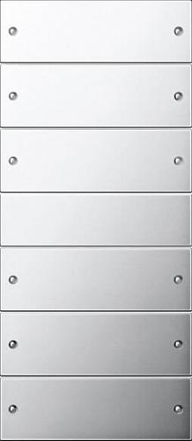 Набор клавиш Gira System 55 6шт хром 2136609