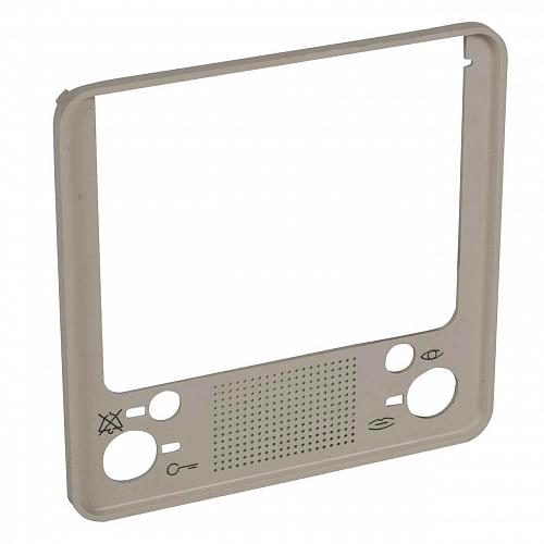 Лицевая панель Legrand Celiane видеоблока внутреннего дополнительного титановая 068505