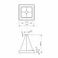 Подвесной светодиодный cветильник Geometria ЭРА Quadro SPO-161-B-40K-060 60Вт 4000К черный Б0050583 - фото №3