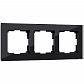 Рамка Werkel Favorit на 3 поста черный W0031108 4690389159787 - фото №1
