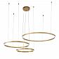 Подвесной светодиодный светильник Indigo Galass 14001/3P Gold V000013L - фото №1
