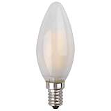 Лампа светодиодная филаментная ЭРА E14 5W 2700K матовая F-LED B35-5W-827-E14 frost Б0027925