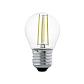 Лампа светодиодная филаментная Eglo E27 4W 2700К прозрачная 11498 - фото №1