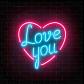 Картина на холсте с LED подсветкой Love You Innova FP00283, 40*40 см (6/162) Б0040132 - фото №1