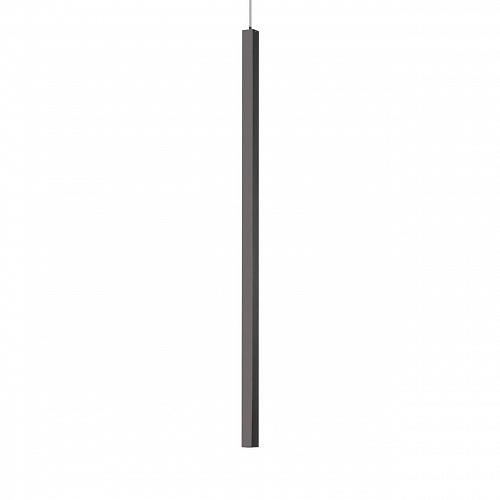 Подвесной светодиодный светильник Ideal Lux Ultrathin D100 Square Nero 194196