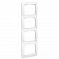 Рамка 4-постовая Legrand Galea Life белая 771008 - фото №1
