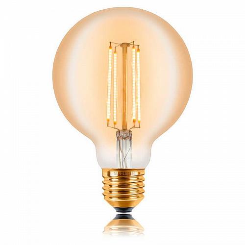 Лампа светодиодная филаментная E27 4W 2200K золотая 057-318