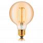 Лампа светодиодная филаментная E27 4W 2200K золотая 057-318 - фото №1