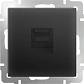 Розетка Werkel Ethernet RJ-45 черный матовый WL08-RJ-45 4690389054259 - фото №1