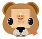 Фоторамка Innova PI09816 Ф/рамка 10*10cm Emoji bear, пластик (6/768) Б0037341 - фото №1