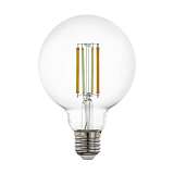 Лампа светодиодная филаментная диммируемая Eglo E27 6W 2200-6500K прозрачная 12576