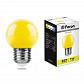 Лампа светодиодная Feron E27 1W желтая LB-37 25879 - фото №1