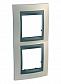 Рамка 2-постовая вертикальная Schneider Electric Unica Top MGU66.004V.295 - фото №1