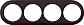 Рамка Werkel Legend на 4 поста венге WL15-frame-04 4690389117275 - фото №1