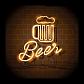 Картина на холсте с LED подсветкой Beer Innova FP00281, 40*40 см (6/162) Б0040130 - фото №1