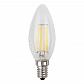 Лампа светодиодная ЭРА E14 9W 4000K прозрачная F-LED B35-9w-840-E14 Б0046995 - фото №1