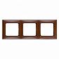Рамка 3-постовая Legrand Valena тонированное дерево 770313 - фото №1