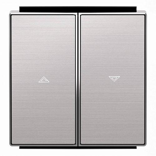 Лицевая панель ABB Sky выключателя жалюзи нержавеющая сталь 2CLA854400A1401