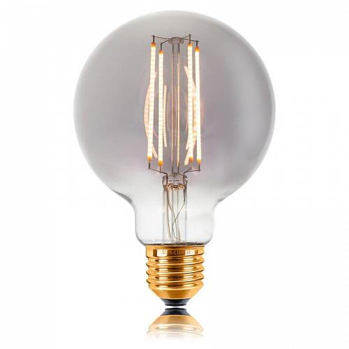 Лампа светодиодная филаментная E27 4W 2200K дымчатая 057-325