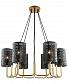 Подвесная люстра Lumien Hall Ноэль 4005/6P-GD-BK - фото №1
