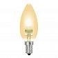 Лампа галогенная (04119) Uniel E14 42W золотая HCL-42/CL/E14 candle gold - фото №1