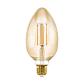 Лампа светодиодная диммируемая филаментная Eglo E27 4W 2200K янтарная 11836 - фото №1
