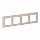 Рамка 4-постовая Legrand Valena Life Слоновая кость 754044 - фото №1