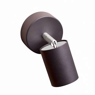 Споты с одним плафоном графитового цвета