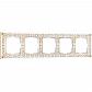 Рамка Werkel Antik на 5 постов белое золото W0051523 4690389158292 - фото №1