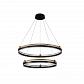 Подвесная люстра Crystal Lux FERNANDO SP123W LED D600+800 BLACK/GOLD - фото №1