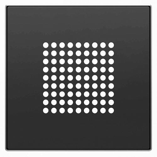 Лицевая панель ABB Sky динамика чёрный бархат 2CLA852900A1501