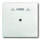 Лицевая панель ABB Impuls выключателя карточного белый бархат 2CKA001753A0190 - фото №1