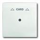 Лицевая панель ABB Impuls выключателя карточного белый бархат 2CKA001753A0190 - фото №1