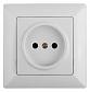 Розетка ЭРА Intro Solo 2P 16A 250V белый 4-201-01 Б0043305 - фото №1