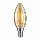 Лампа светодиодная филаментная диммируемая Paulmann E14 4,5W 2500K золотая 28493 - фото №2