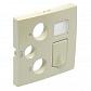 Лицевая панель Efapel Logus 90 R-TV-SAT-RJ45/R-TV-SAT-RJ45-SC жемчуг 90770 TPE - фото №1