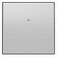 Лицевая панель ABB Sky выключателя одноклавишного серебристый алюминий 2CLA853000A1301 - фото №1