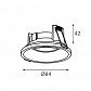 Встраиваемый светильник Italline IT07-7010 white - фото №2