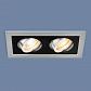 Встраиваемый светильник Elektrostandard 1031/2 MR16 SL/BK серебро/черный 4690389095436 - фото №1