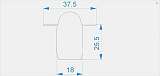 Заглушка Deko-Light End Cap R-ET-03-10 Set 2 pcs 979701