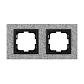 Рамка 2-постовая Mono Electric Style Granit белый гранит 107-600000-161 - фото №1