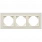 Рамка 3-постовая Efapel Logus 90 Animato бежевый/бежевый 90930 TMM - фото №1