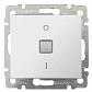 Переключатель одноклавишный двухполюсный Legrand Valena 10A 250V с подсветкой белый 774449 - фото №1