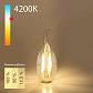Лампа светодиодная филаментная диммируемая Elektrostandard E14 5W 4200K прозрачная a055830 - фото №2