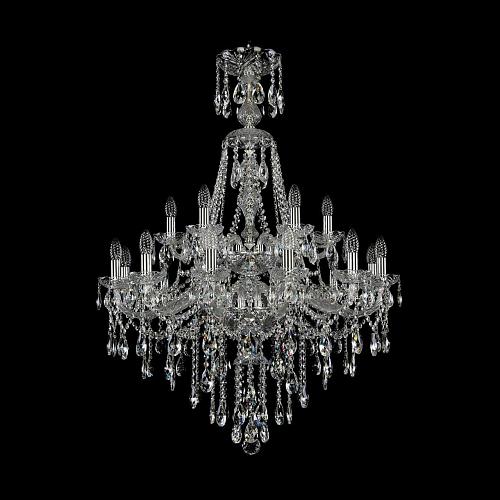 Подвесная люстра Bohemia Ivele 1415/12+6/300/XL-114/2d Ni