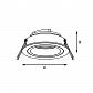 Встраиваемый светильник Zumaline Chuck dl round 92699-GD - фото №2