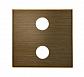 Лицевая панель ABB Sky розетки 2xRCA античная латунь 2CLA855520A1201 - фото №1