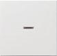 Лицевая панель Gira System 55 выключателя одноклавишного с подсветкой чисто-белый глянцевый 029003 - фото №1