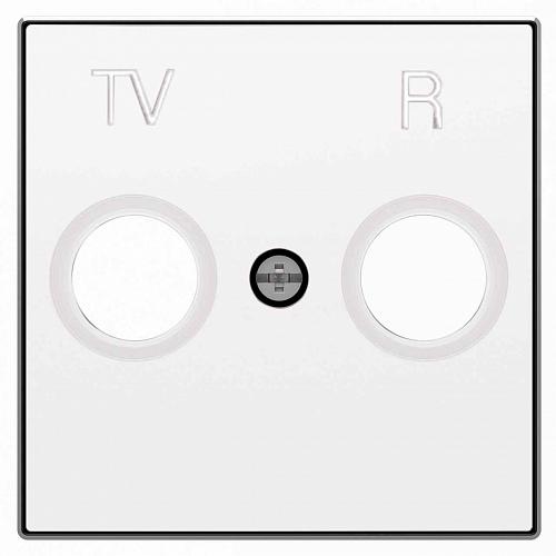 Лицевая панель ABB Sky розетки TV-R альпийский белый 2CLA855000A1101