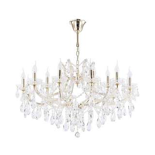 Большие люстры с золотистой поверхностью